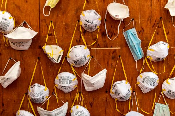 Masks for medical staff and nurses in 2020.